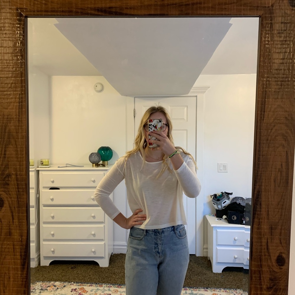 White lace top